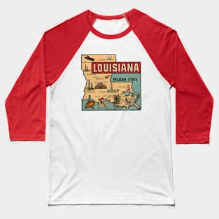 Louisiana - The Pelican State Baseball T-Shirt